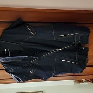 Womens dark denim vest